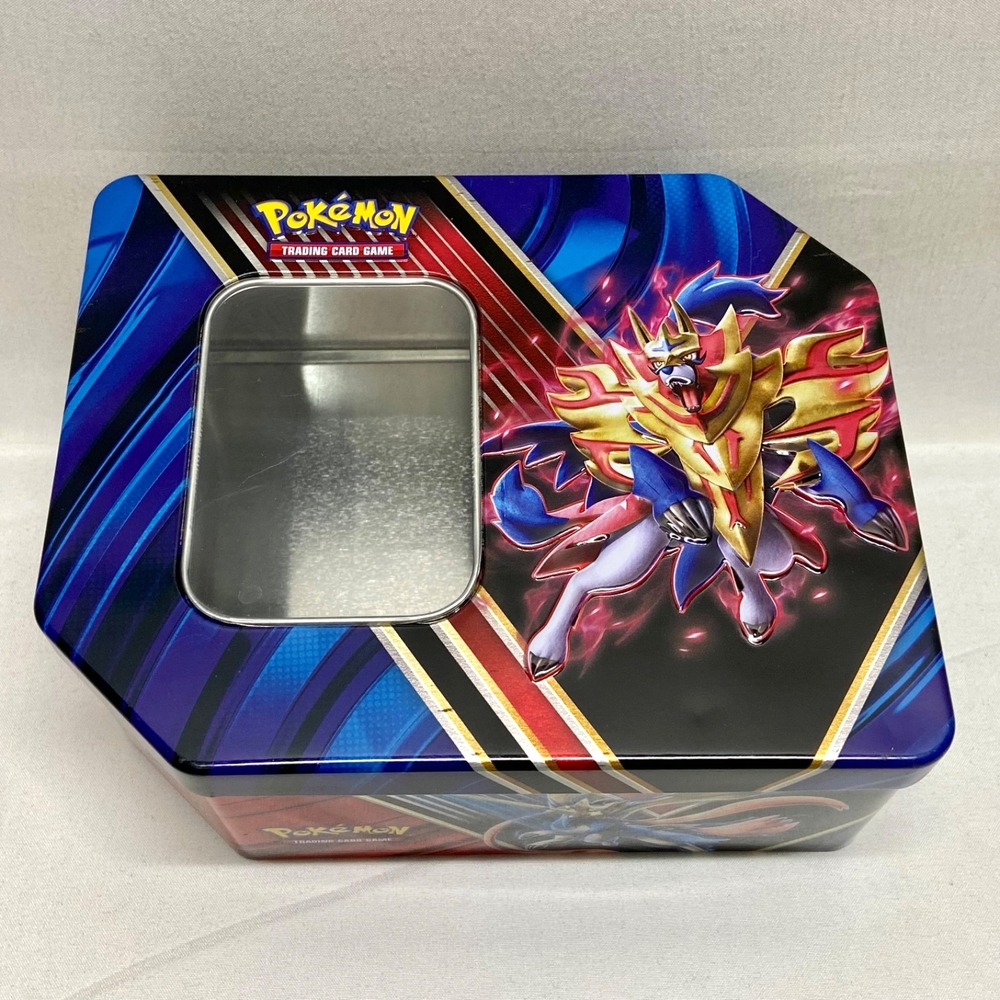Pokémon TCG Tin 2020 Zacian Zamazenta V Legends of Galar Empty Card Case No Card